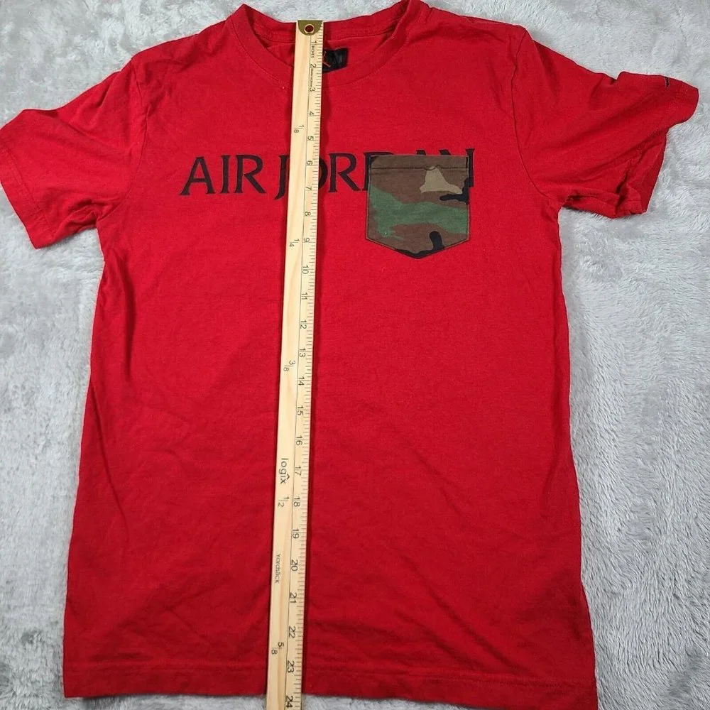 Jordan Jumpman Boys Classic Camo Pocket T-Shirt Large 12-13yr Red Jordan‎ Brand